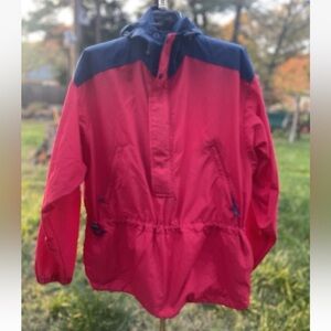 Vintage LL Bean Pullover Anorak Windbreaker Rain Coat small